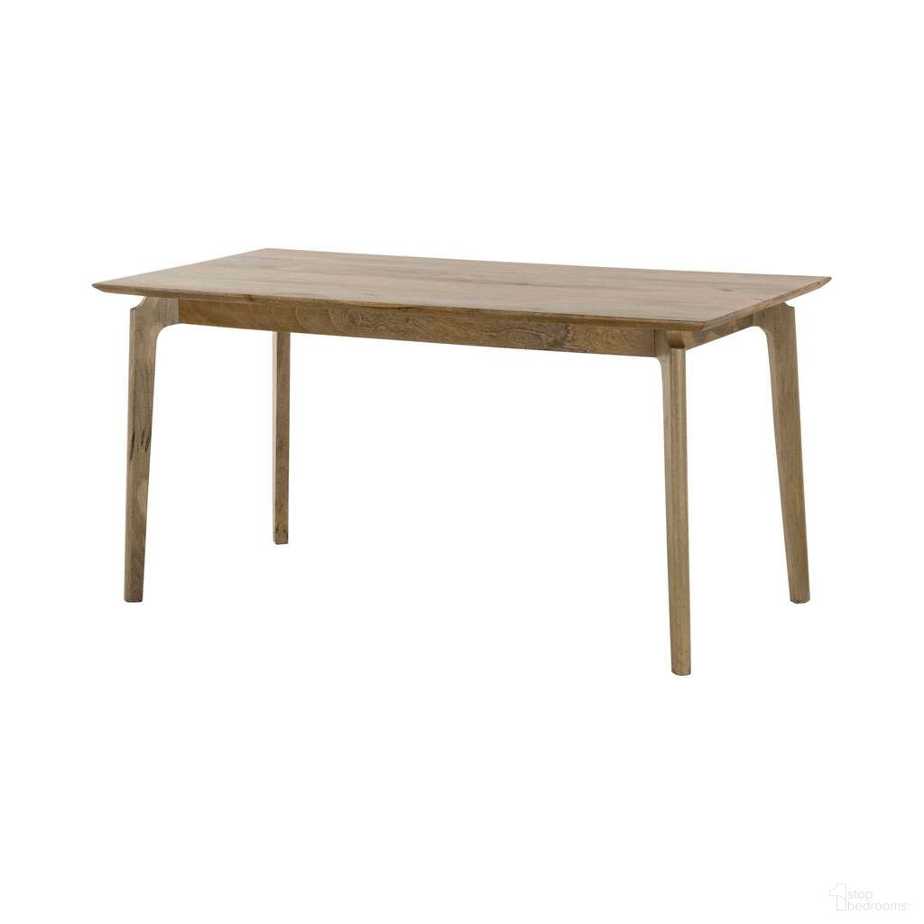 The appearance of Kenzo 60 Inch Dining Table Small In Natural designed by LH Imports in the transitional interior design. This natural piece of furniture  was selected by 1StopBedrooms from Kenzo Collection to add a touch of cosiness and style into your home. Sku: KEN012-NTR. Table Base Style: Legs. Table Top Shape: Rectangular. Size: 30" x 60". Material: Mango.