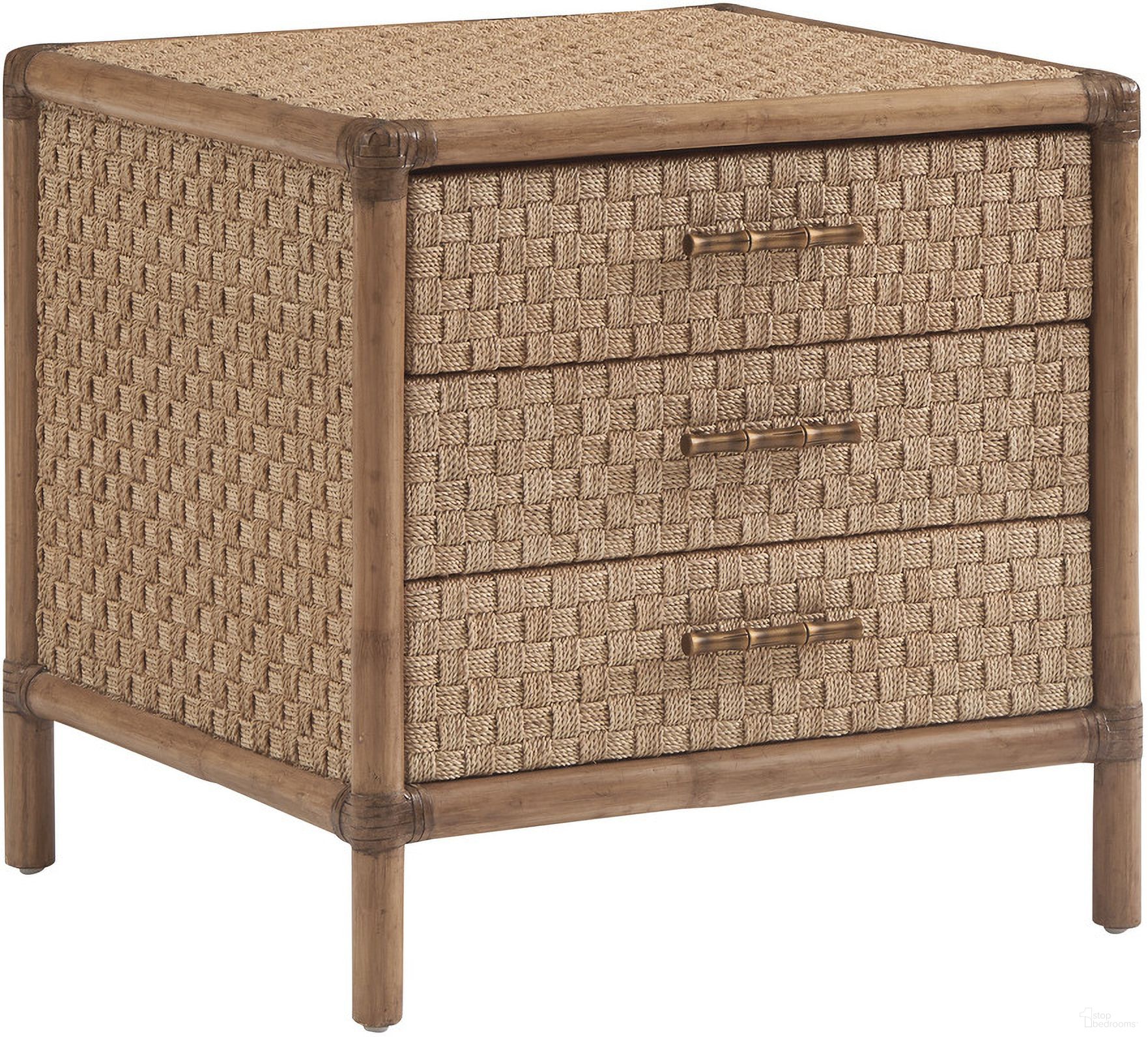 The appearance of Key Biscayne Coral Reef Square End Table In Sunwashed designed by Tommy Bahama in the coastal interior design. This sunwashed piece of furniture was selected by 1StopBedrooms from Key Biscayne Collection to add a touch of cosiness and style into your home. Sku: 579-959. Material: Veneer.