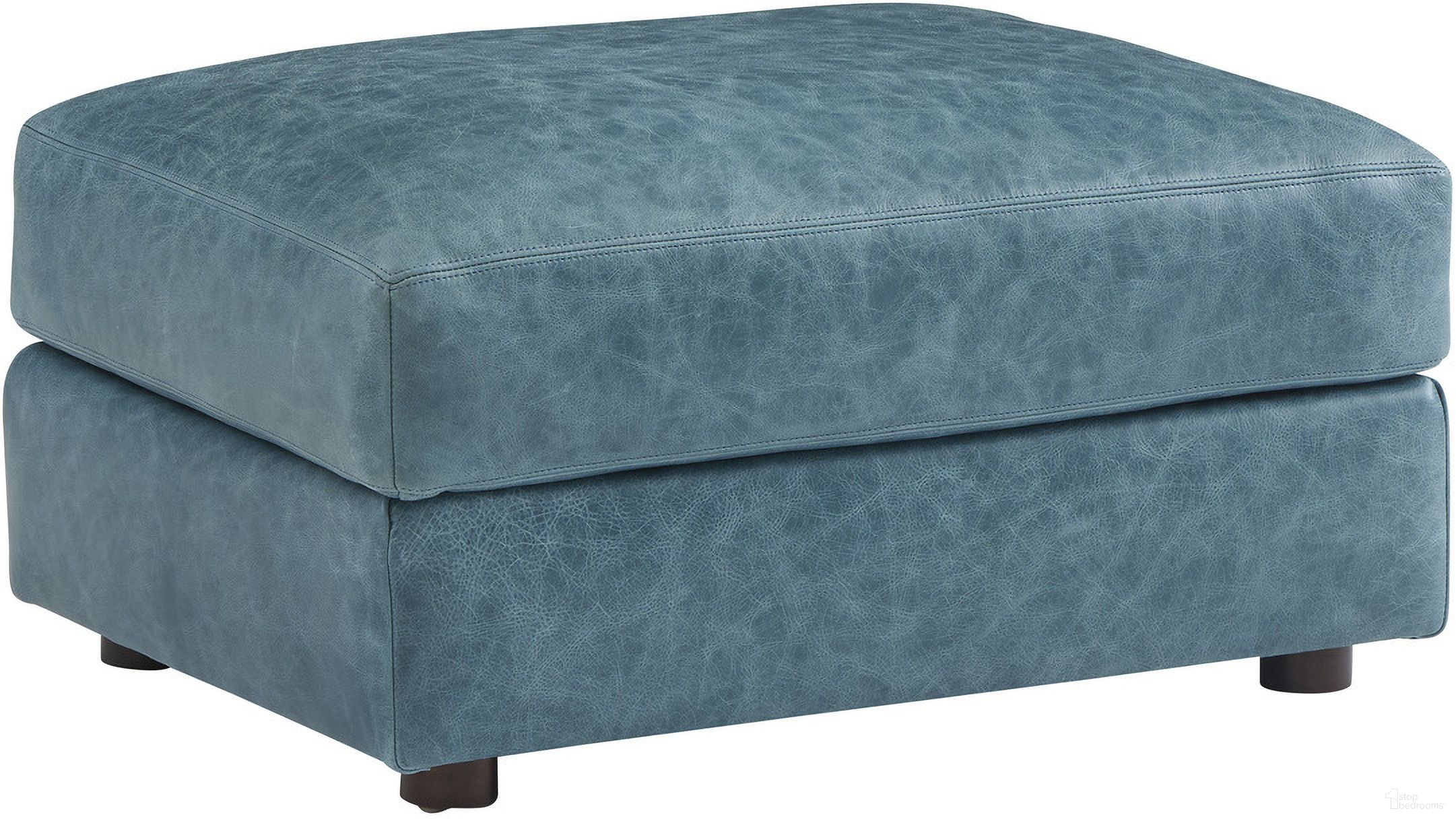 The appearance of Key Biscayne Granville Leather Ottoman designed by Tommy Bahama in the coastal interior design. This blue piece of furniture was selected by 1StopBedrooms from Key Biscayne Collection to add a touch of cosiness and style into your home. Sku: LL7129-44-40.