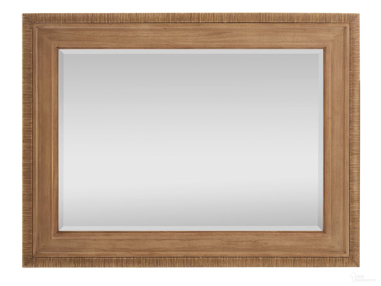 The appearance of Key Biscayne Illusions Rectangular Mirror In Sunwashed designed by Tommy Bahama in the coastal interior design. This sunwashed piece of furniture was selected by 1StopBedrooms from Key Biscayne Collection to add a touch of cosiness and style into your home. Sku: 579-205. Material: Veneer.