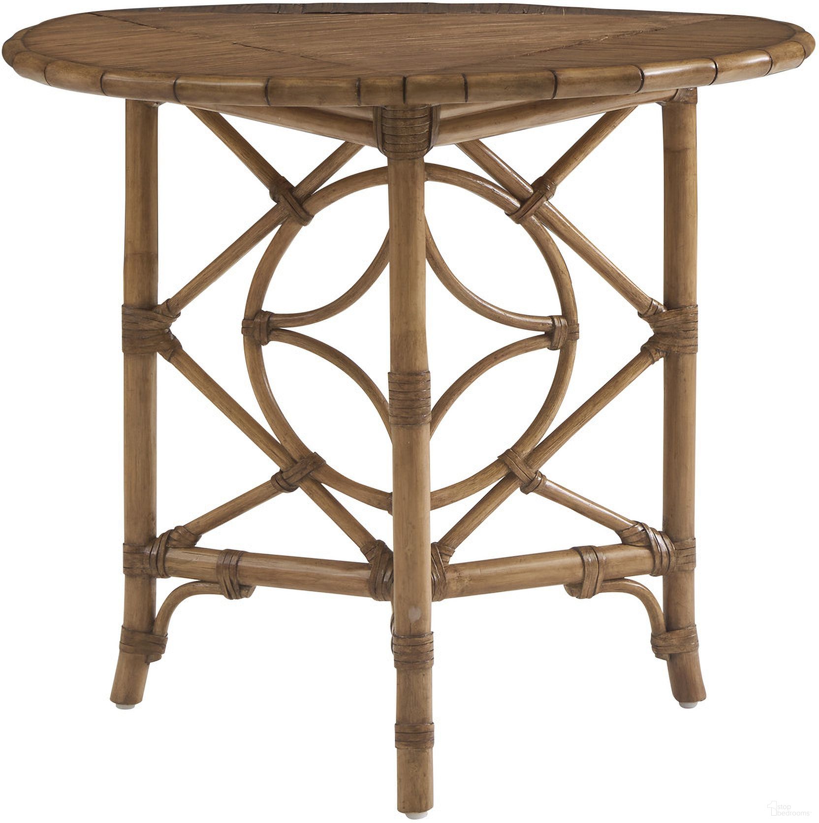The appearance of Key Biscayne Palm Island Drop-Leaf Accent Table In Sunwashed designed by Tommy Bahama in the coastal interior design. This sunwashed piece of furniture  was selected by 1StopBedrooms from Key Biscayne Collection to add a touch of cosiness and style into your home. Sku: 579-955. Material: Veneer.