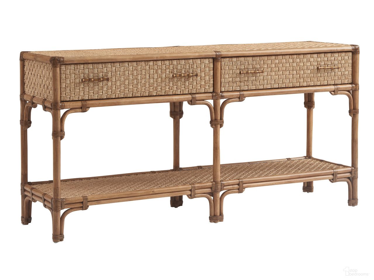 The appearance of Key Biscayne Sailfish Point Sideboard In Sunwashed designed by Tommy Bahama in the coastal interior design. This sunwashed piece of furniture was selected by 1StopBedrooms from Key Biscayne Collection to add a touch of cosiness and style into your home. Sku: 579-869. Material: Veneer.