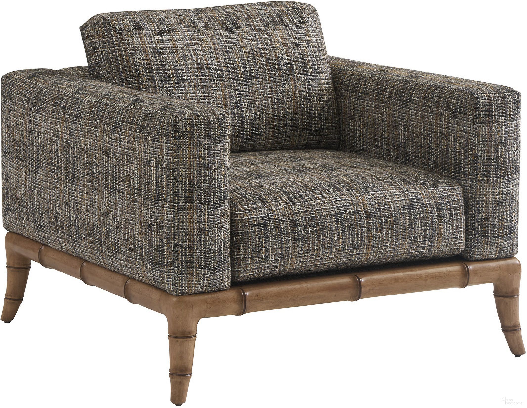 The appearance of Key Biscayne Star Island Chair In Black and Brown designed by Tommy Bahama in the coastal interior design. This black/brown piece of furniture was selected by 1StopBedrooms from Key Biscayne Collection to add a touch of cosiness and style into your home. Sku: 1702-11-40. Material: Rattan.