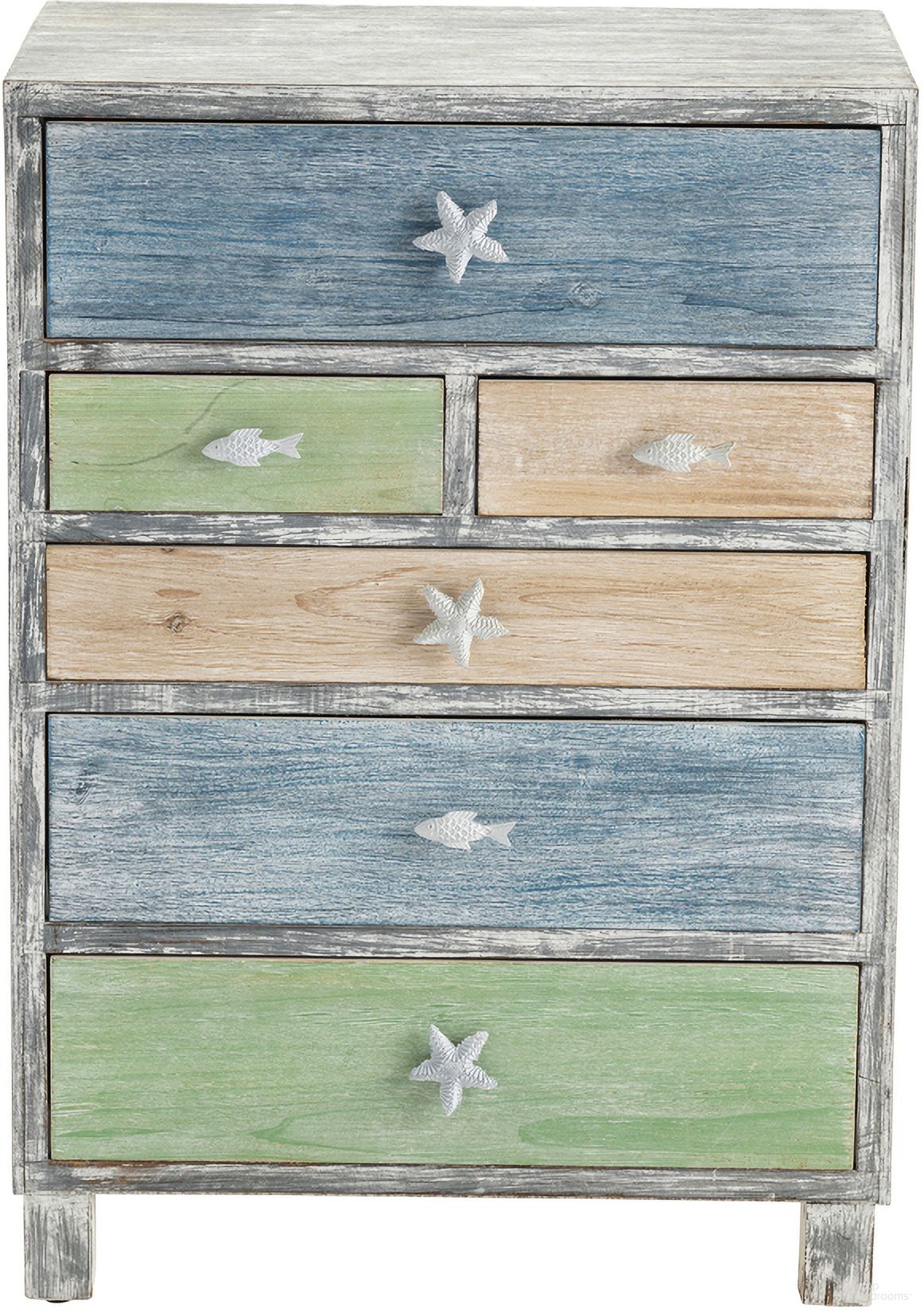 Key West Chest In Gray and Blue