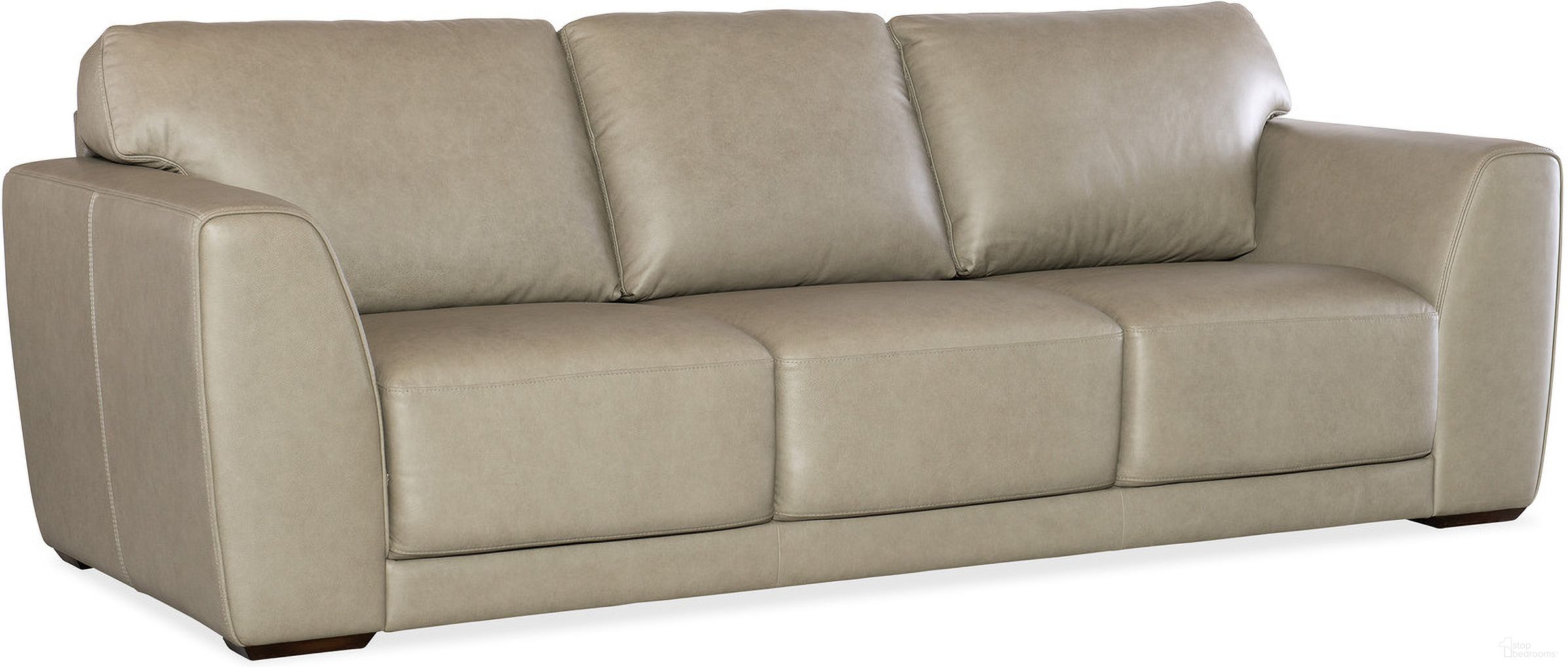 The appearance of Keys Sofa In Green designed by Hooker in the transitional interior design. This green piece of furniture  was selected by 1StopBedrooms from SS Collection to add a touch of cosiness and style into your home. Sku: SS117-03-020. Material: Leather.