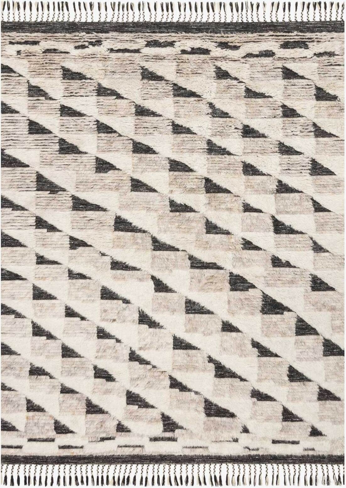 Khalid Natural/Black 1'6" x 1'6" Rug