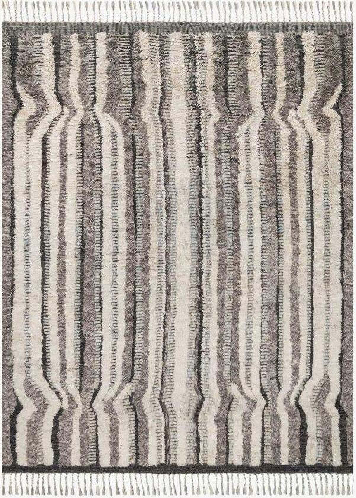 Khalid Stone/Charcoal 1'6" x 1'6" Rug
