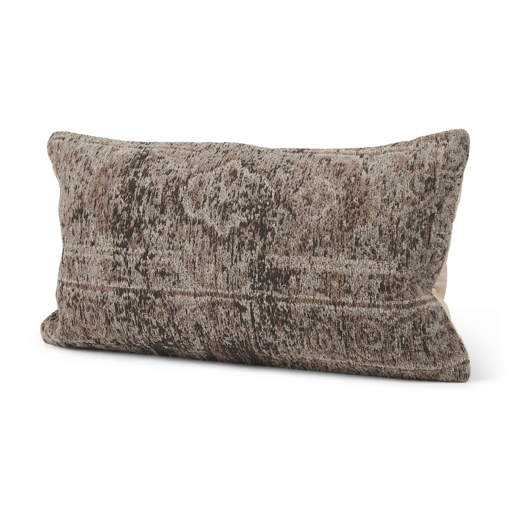 Khloe Lumbar Pillow Cover In Taupe by Mercana 1StopBedrooms