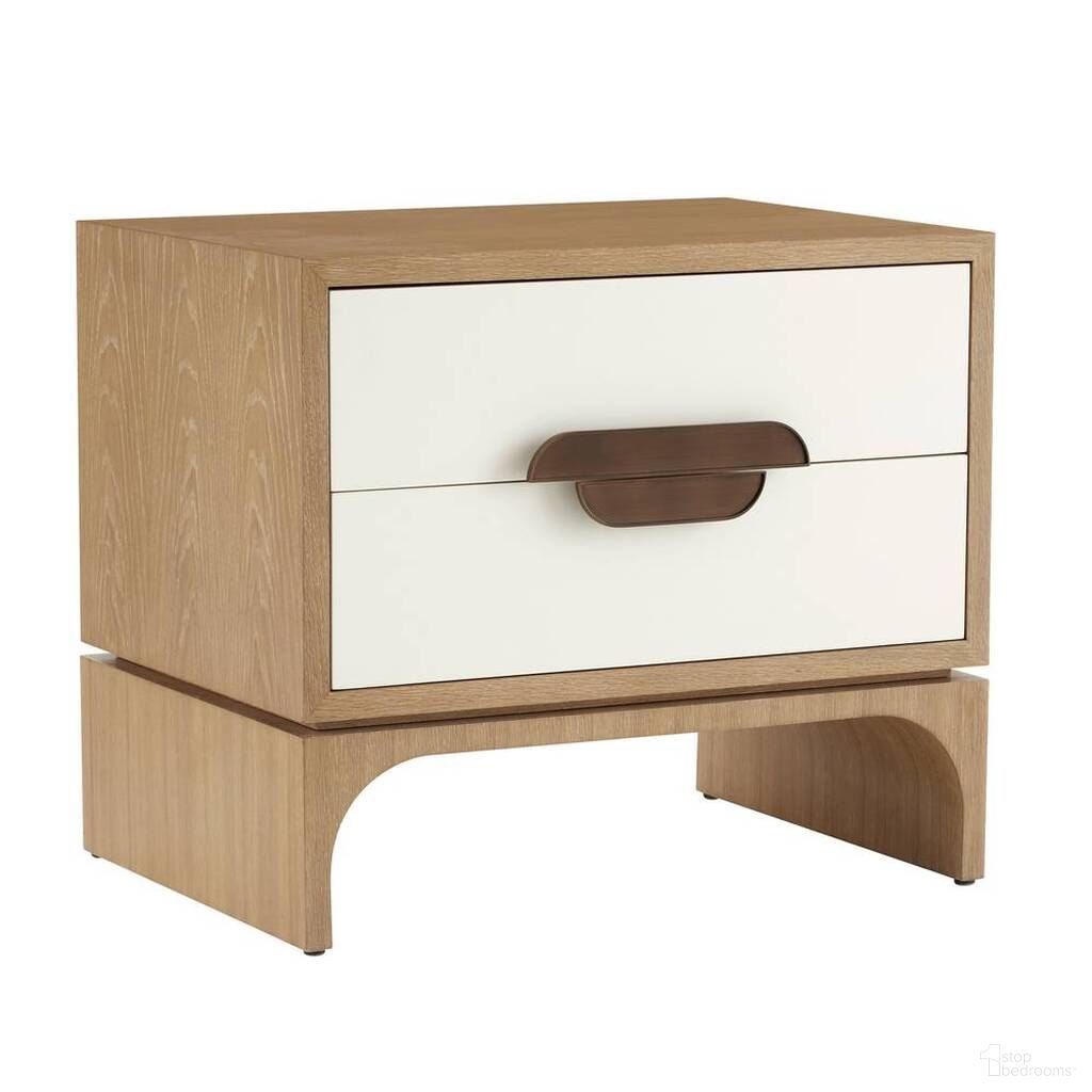 The appearance of Kianna Side Table In White designed by Arteriors in the modern / contemporary interior design. This white piece of furniture  was selected by 1StopBedrooms from Kianna Collection to add a touch of cosiness and style into your home. Sku: FIS05. Material: Lacquer.