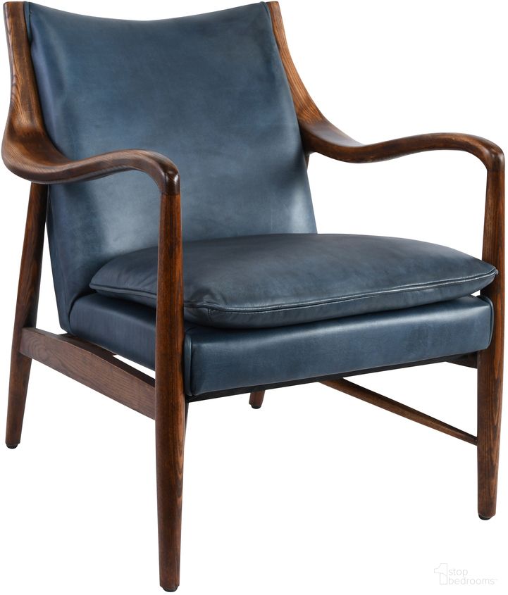 Kiannah Club Chair In Ocean Blue