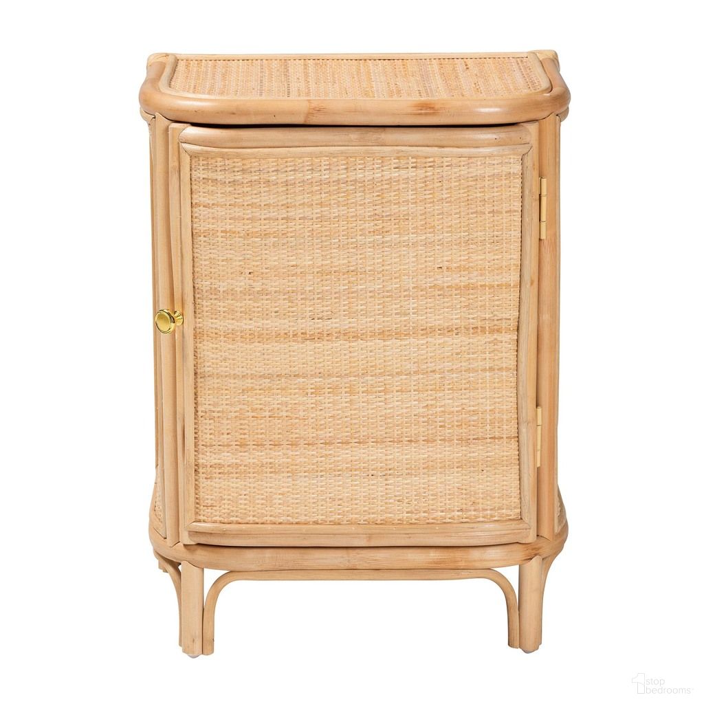 Kiara Rattan Nightstand In Natural