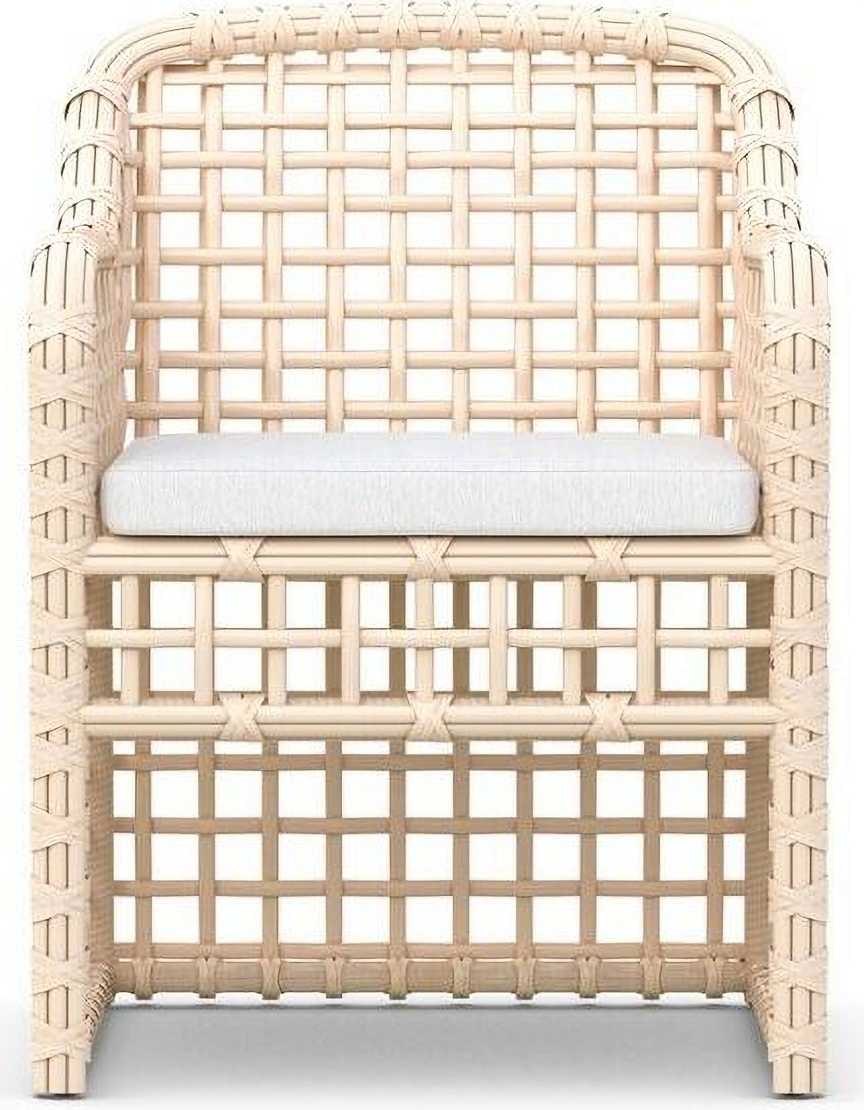 Kiawah Dining Chair with Cushion In Polar and Almond