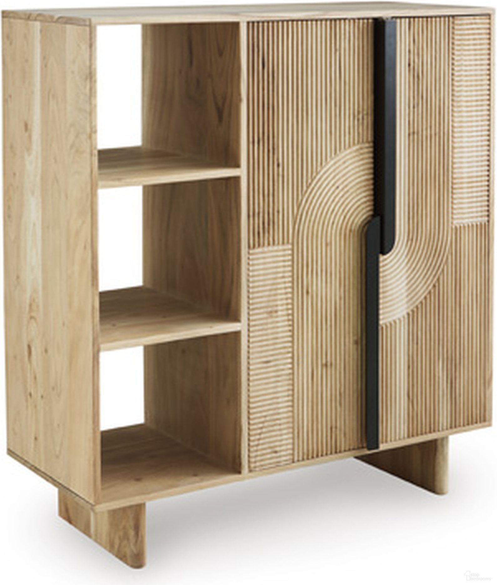 The appearance of Kierwell Accent Cabinet In Natural designed by Signature Design by Ashley in the modern / contemporary interior design. This natural piece of furniture was selected by 1StopBedrooms from Kierwell Collection to add a touch of cosiness and style into your home. Sku: A4000653. Material: Wood.