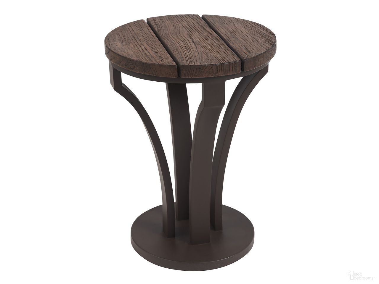 The appearance of Kilimanjaro Accent Table In Dark Brown designed by Tommy Bahama in the modern / contemporary interior design. This dark brown piece of furniture was selected by 1StopBedrooms from Kilimanjaro Collection to add a touch of cosiness and style into your home. Sku: 3350-952. Table Top Shape: Round. Material: Woven.