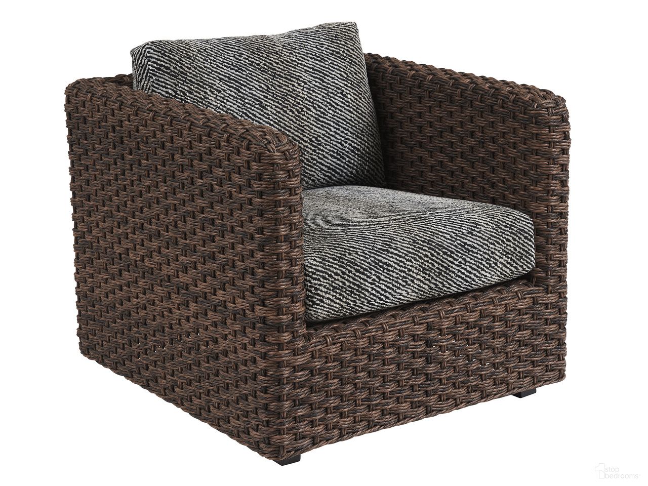The appearance of Kilimanjaro Lounge Chair In Dark Brown designed by Tommy Bahama in the modern / contemporary interior design. This dark brown piece of furniture was selected by 1StopBedrooms from Kilimanjaro Collection to add a touch of cosiness and style into your home. Sku: 3350-11-40. Material: Woven.