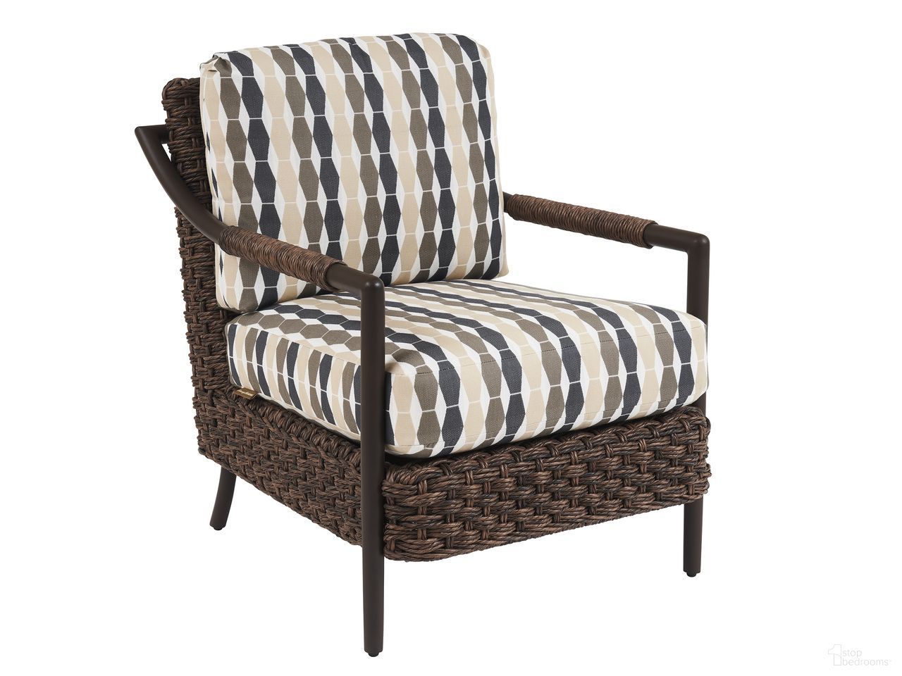 The appearance of Kilimanjaro Occasional Chair In Dark Brown designed by Tommy Bahama in the modern / contemporary interior design. This dark brown piece of furniture was selected by 1StopBedrooms from Kilimanjaro Collection to add a touch of cosiness and style into your home. Sku: 3350-09-40. Material: Woven.