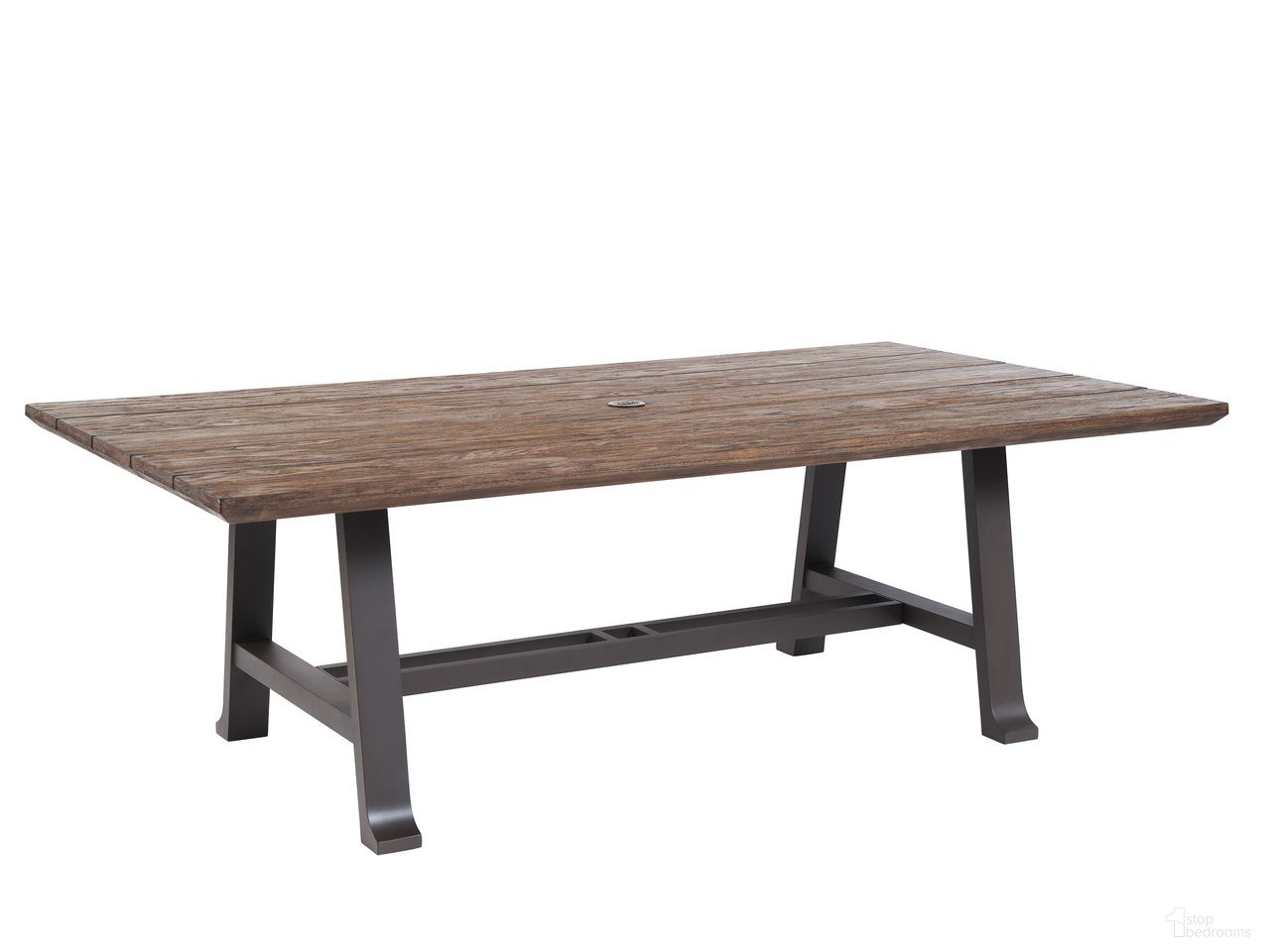The appearance of Kilimanjaro Rectangular Dining Table In Dark Brown designed by Tommy Bahama in the modern / contemporary interior design. This dark brown piece of furniture  was selected by 1StopBedrooms from Kilimanjaro Collection to add a touch of cosiness and style into your home. Sku: 3350-877C. Table Top Shape: Rectangular. Material: Woven.