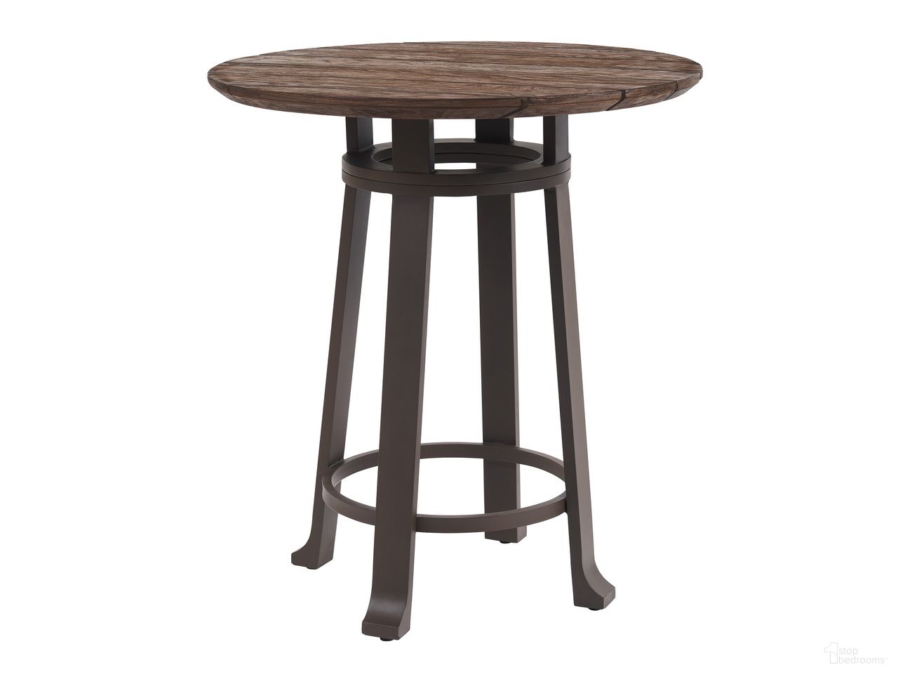 The appearance of Kilimanjaro Round Bistro Table In Dark Brown designed by Tommy Bahama in the modern / contemporary interior design. This dark brown piece of furniture was selected by 1StopBedrooms from Kilimanjaro Collection to add a touch of cosiness and style into your home. Sku: 3350-873C. Table Top Shape: Round. Material: Woven.