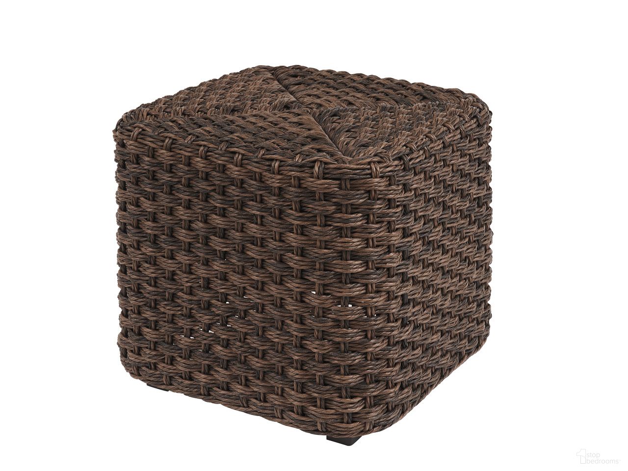 The appearance of Kilimanjaro Small Ottoman In Dark Brown designed by Tommy Bahama in the modern / contemporary interior design. This dark brown piece of furniture was selected by 1StopBedrooms from Kilimanjaro Collection to add a touch of cosiness and style into your home. Sku: 3350-944. Material: Woven.