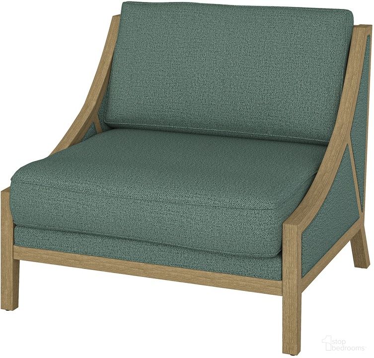 The appearance of Kim Armchair In Teal designed by Karat Home in the coastal interior design. This teal piece of furniture  was selected by 1StopBedrooms from Kim Collection to add a touch of cosiness and style into your home. Sku: CHGL1075-TEL. Material: Linen Look Fabric.
