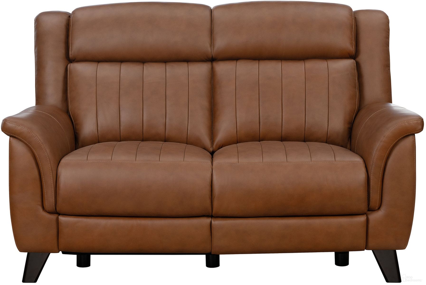 The appearance of Kimball Power Reclining Loveseat with Power Head Rests In Cinnamon designed by BarcaLounger in the transitional interior design. This cinnamon piece of furniture was selected by 1StopBedrooms from Kimball Collection to add a touch of cosiness and style into your home. Sku: 29PH1310376184. Material: Leather.