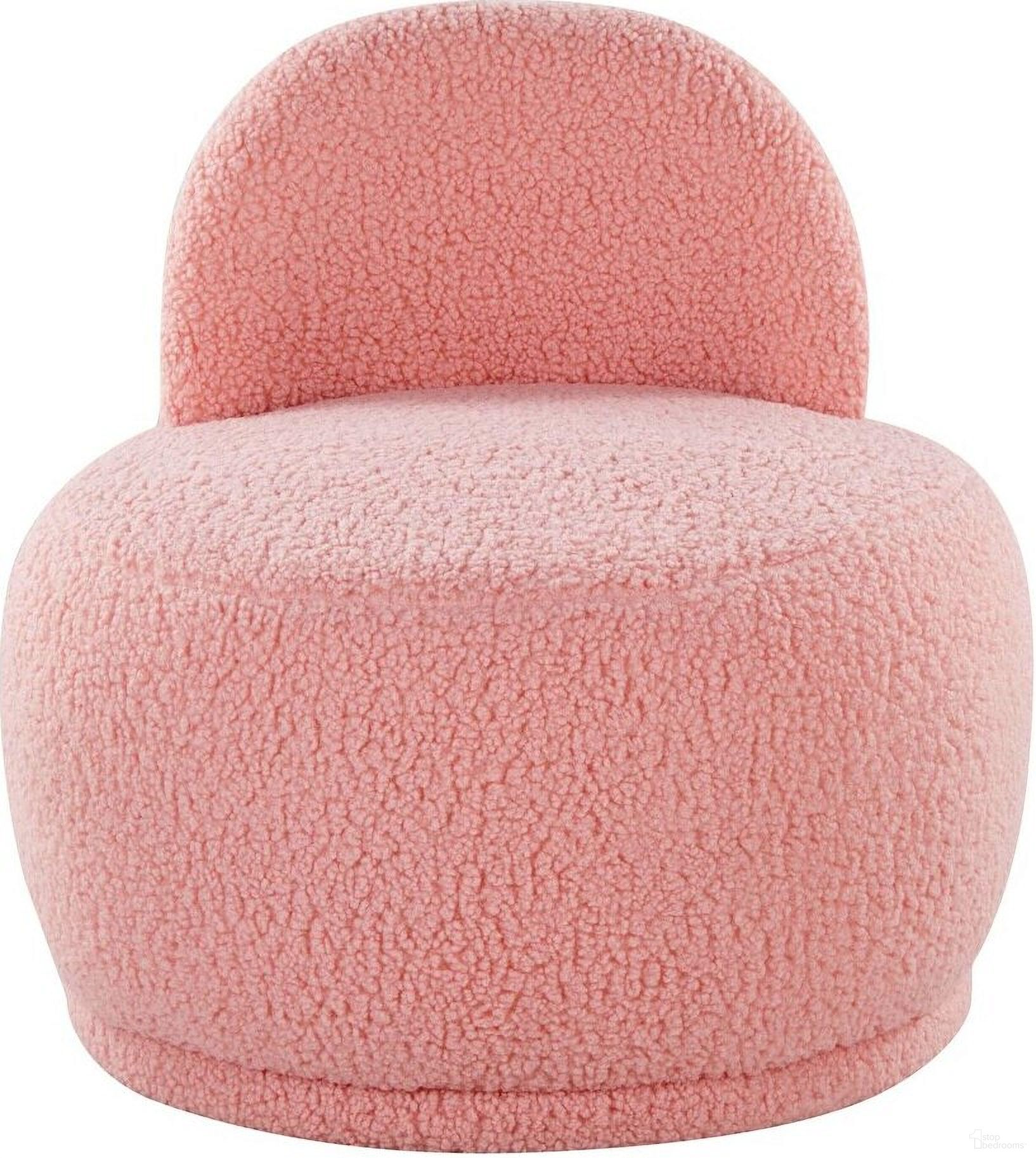 The appearance of Kimi Accent Chair In Pink designed by Lumisource in the modern / contemporary interior design. This pink piece of furniture  was selected by 1StopBedrooms from Kimi Collection to add a touch of cosiness and style into your home. Sku: CHR-KIMI PK. Material: Fabric.