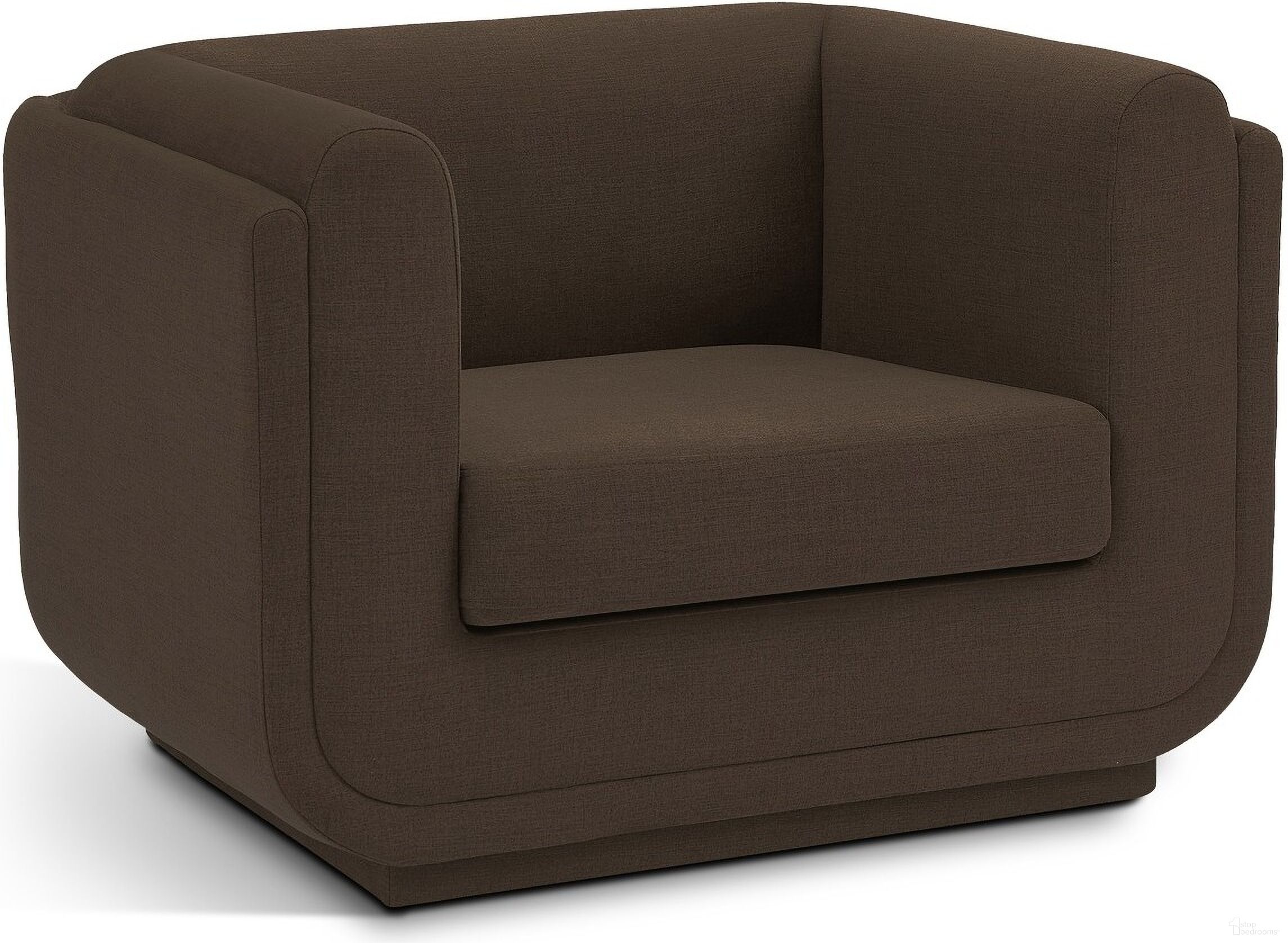 The appearance of Kimora Linen Textured Fabric Chair In Brown designed by Meridian in the modern / contemporary interior design. This brown piece of furniture was selected by 1StopBedrooms from Kimora Collection to add a touch of cosiness and style into your home. Sku: 151Brown-C. Material: Wood.