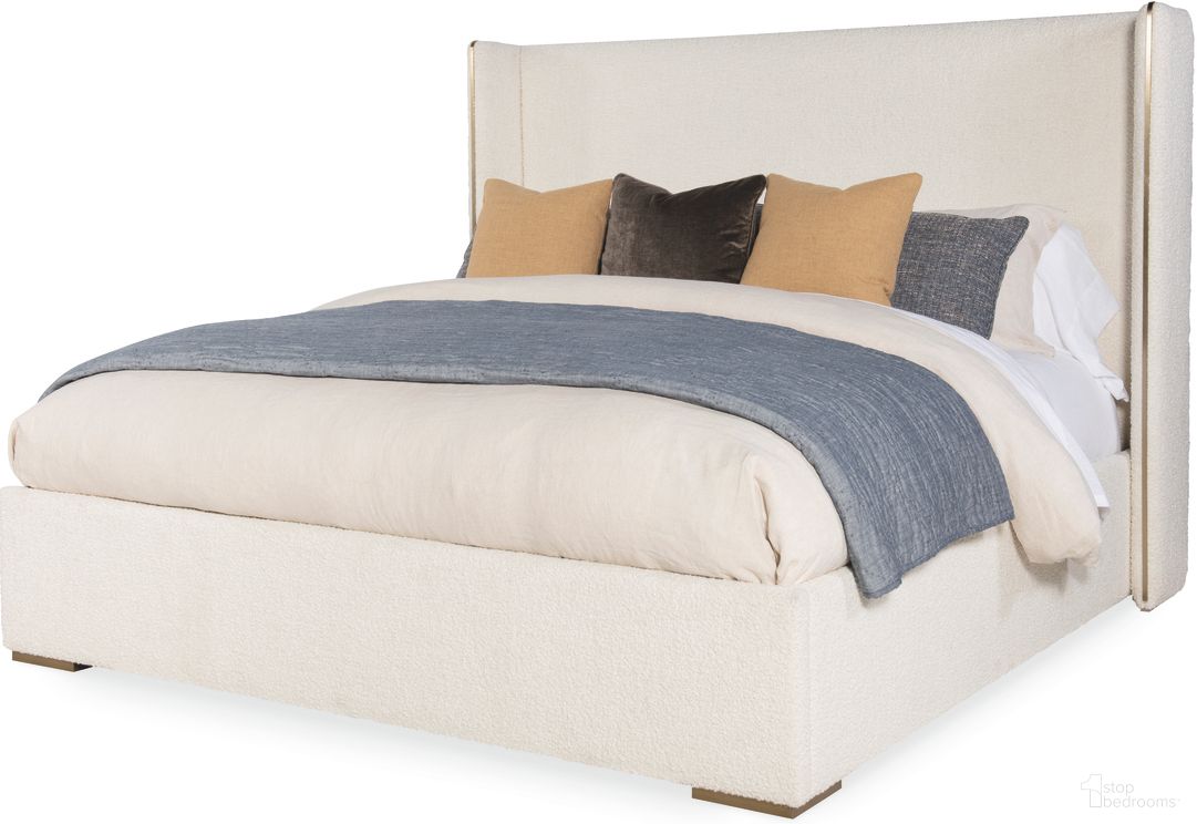 The appearance of King Upholstered Wing Bed In Off White designed by Century Furniture in the modern / contemporary interior design. This off white piece of furniture was selected by 1StopBedrooms from Cadence Collection to add a touch of cosiness and style into your home. Sku: CAA-126F;CAA-126H;CAA-126R. Bed Size: King. Material: Upholstery. Bed Type: Upholstered Bed.