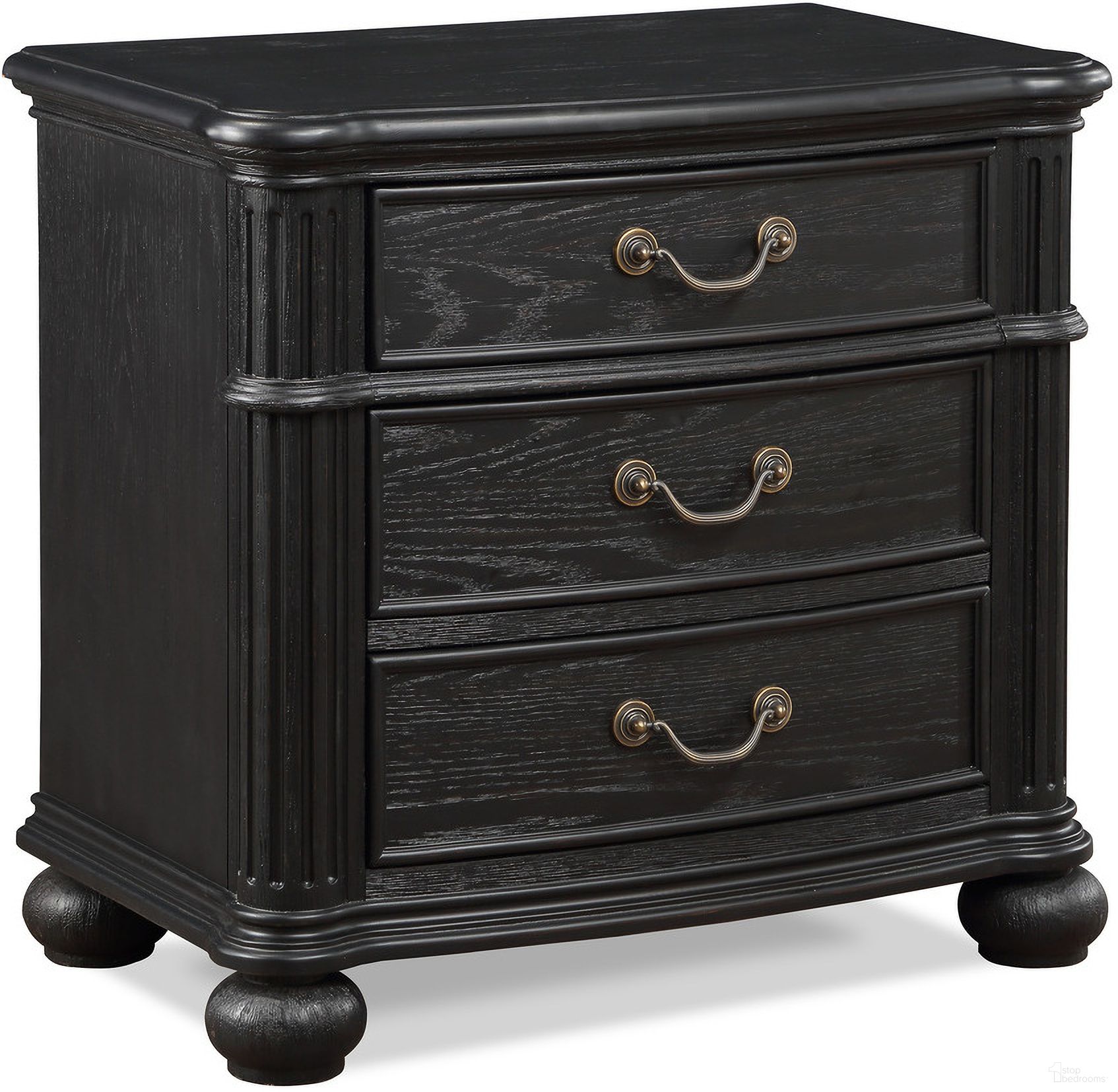 The appearance of Kingsbury Night Stand In Charcoal designed by Crown Mark in the traditional interior design. This charcoal piece of furniture was selected by 1StopBedrooms from Kingsbury Collection to add a touch of cosiness and style into your home. Sku: B1130-2. Material: Wood.