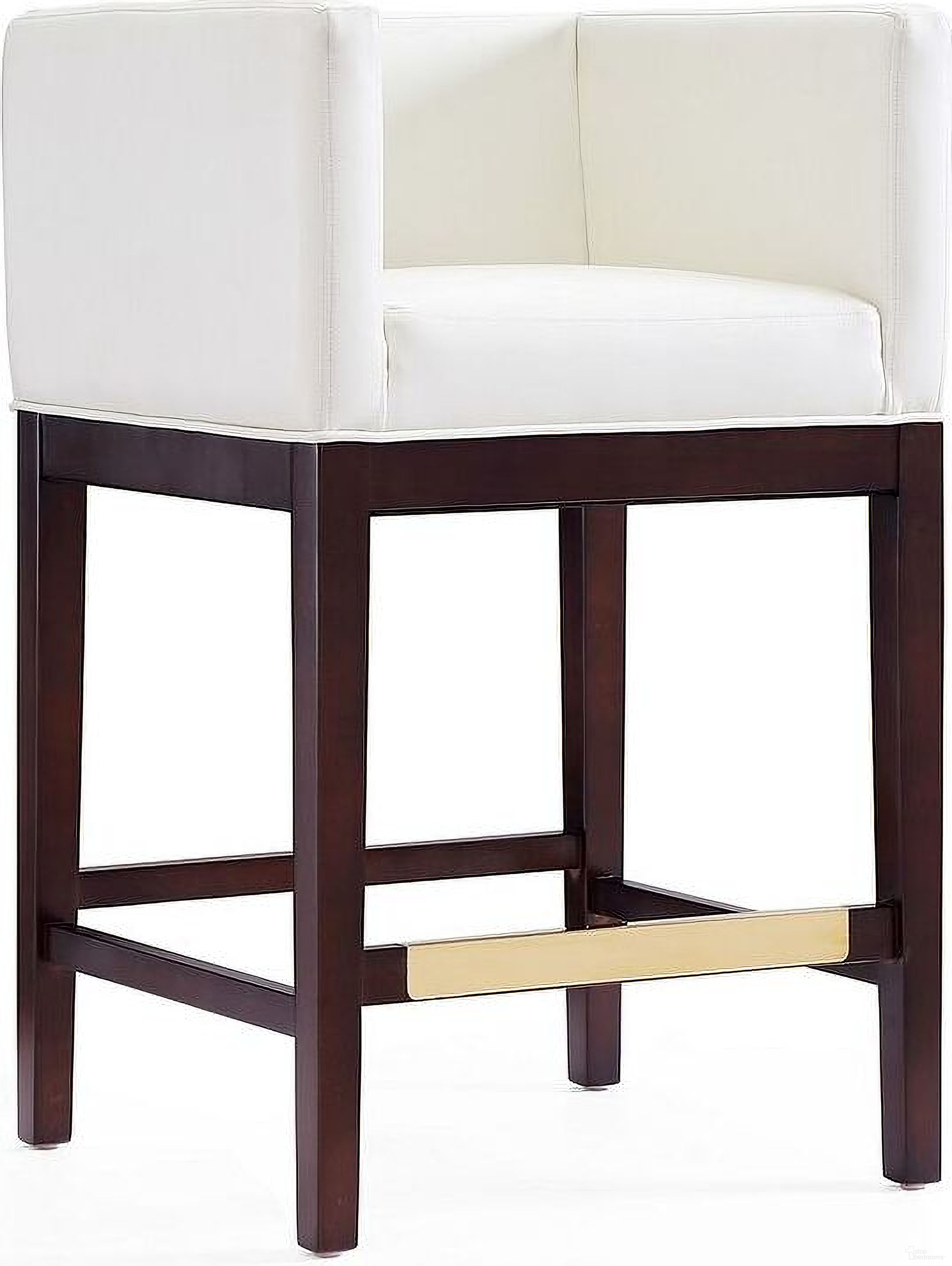 The appearance of Kingsley Counter Stool in Ivory and Dark Walnut designed by Manhattan Comfort in the transitional interior design. This ivory piece of furniture was selected by 1StopBedrooms from Kingsley Collection to add a touch of cosiness and style into your home. Sku: CS005-IV. Material: Wood.