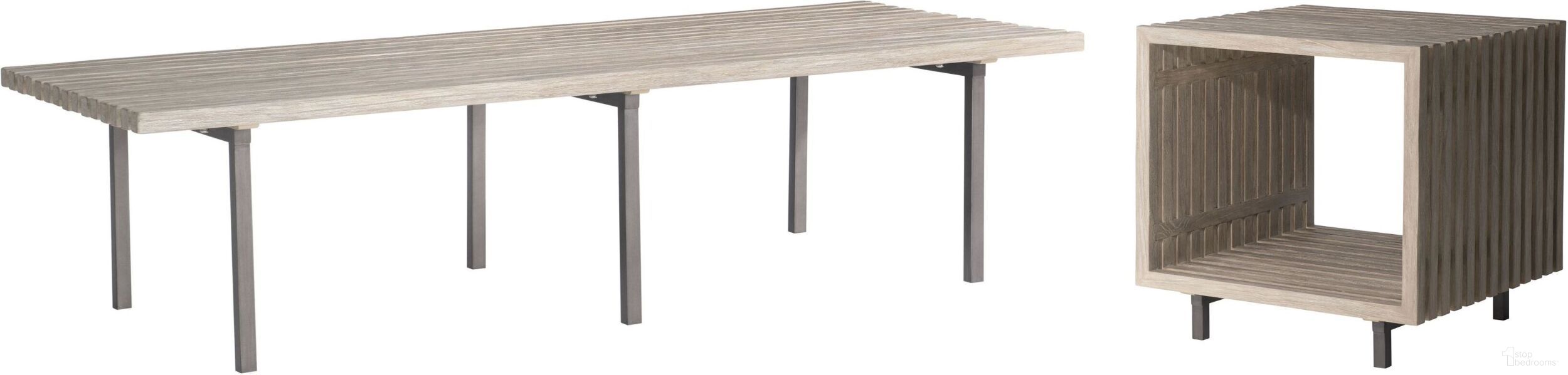 The appearance of Kingston Outdoor Occasional Table Set designed by Bernhardt in the modern / contemporary interior design. This sea oat piece of furniture was selected by 1StopBedrooms from Kingston Collection to add a touch of cosiness and style into your home. Sku: X07021;X07121. Material: Wood.