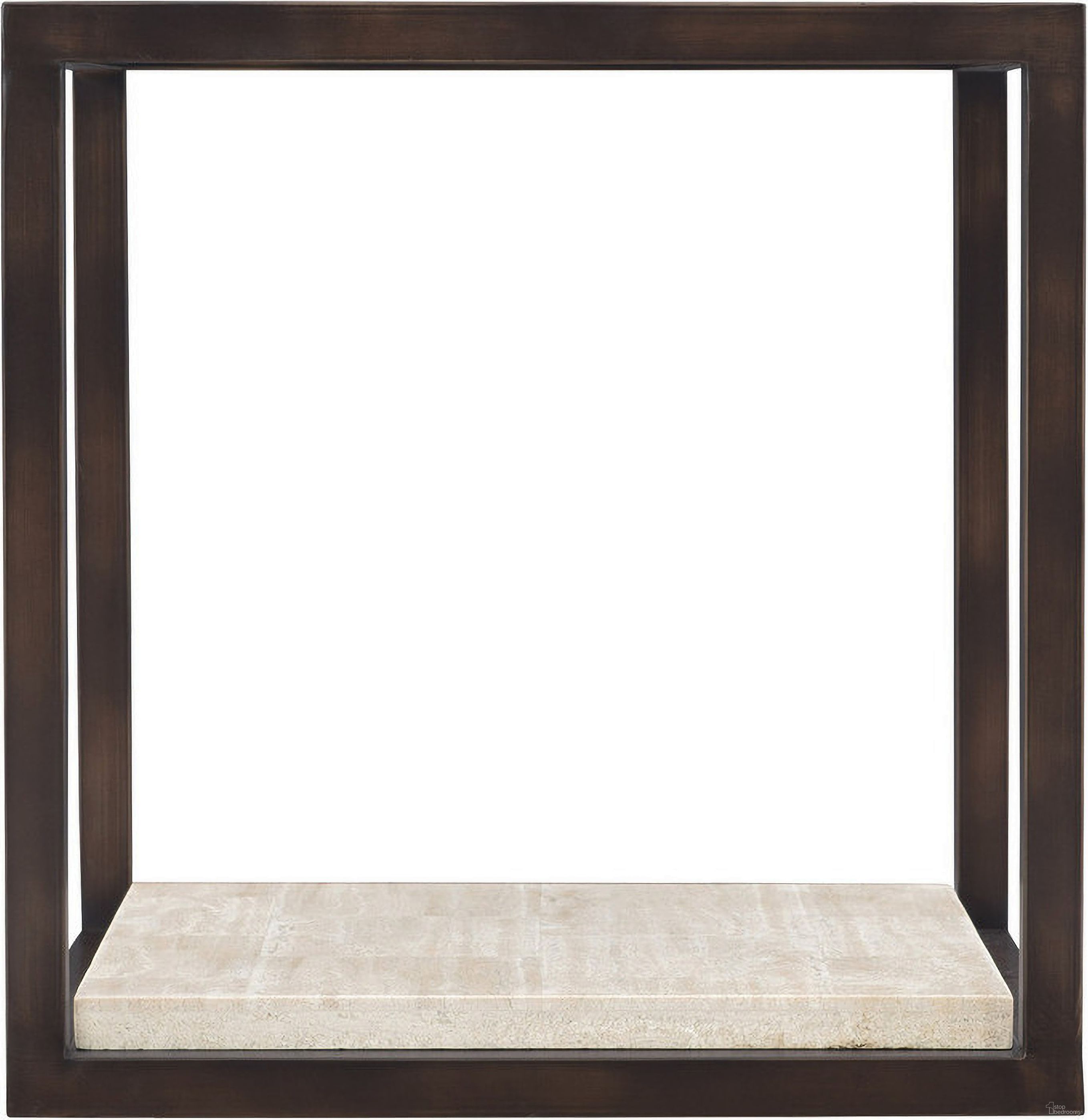 The appearance of Kinsley End Table designed by Bernhardt in the transitional interior design. This bronze piece of furniture  was selected by 1StopBedrooms from Kinsley Collection to add a touch of cosiness and style into your home. Sku: 533121. Material: Steel.