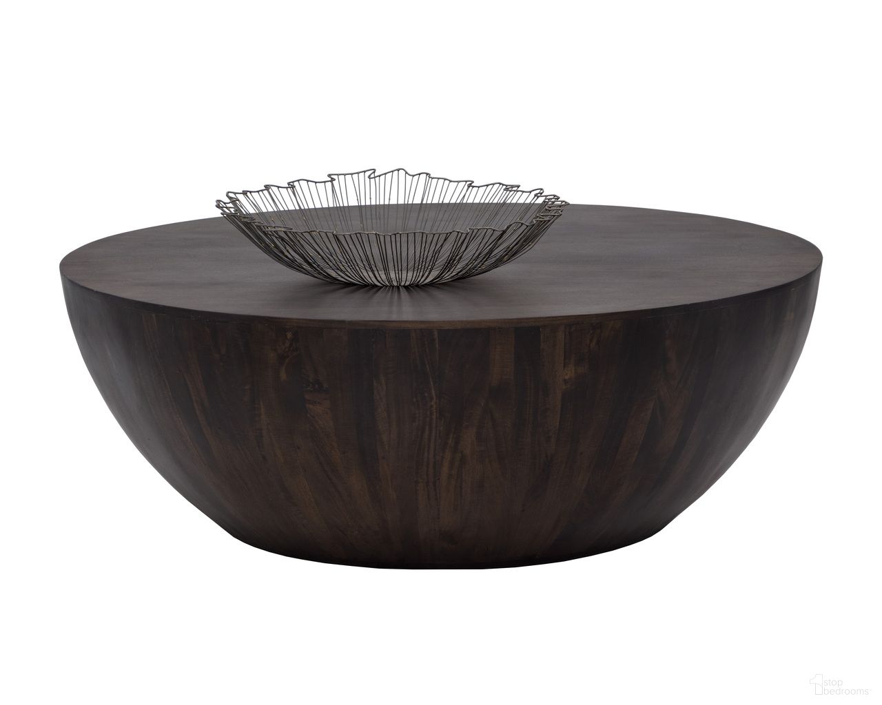 Kinsley Small Coffee Table In Dark Brown