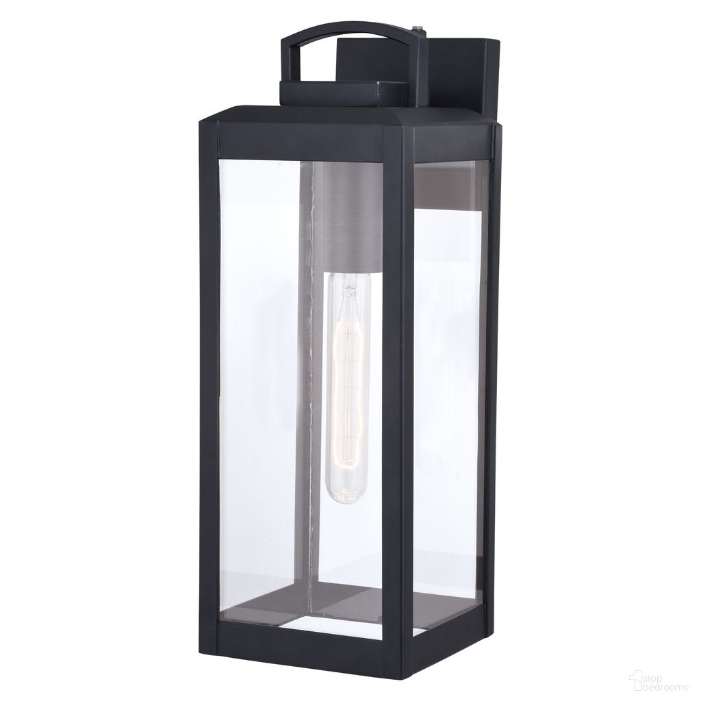 The appearance of Kinzie 6 Inch Outdoor Wall Light In Textured Black designed by Vaxcel in the transitional interior design. This textured black piece of furniture was selected by 1StopBedrooms from Kinzie Collection to add a touch of cosiness and style into your home. Sku: T0567. Material: Steel.