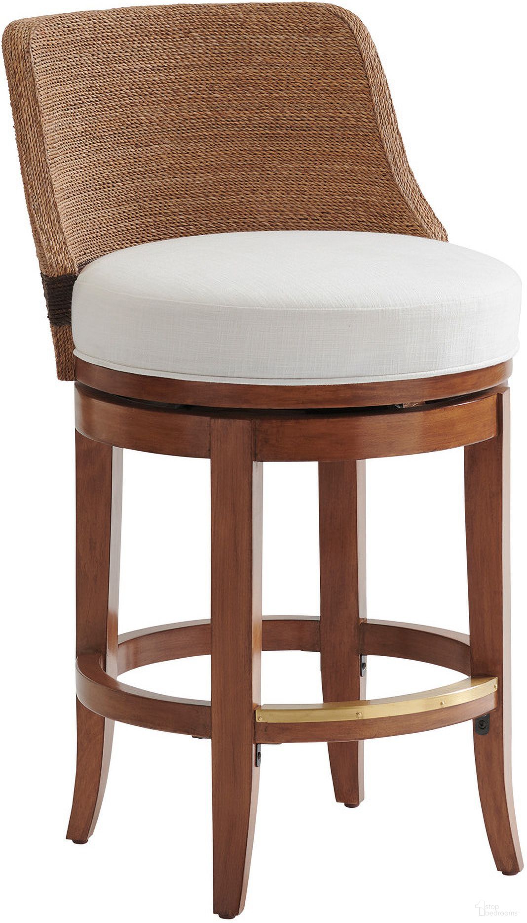 Tommy Bahama Kipton Swivel Counter Stool - Thumbnail 4