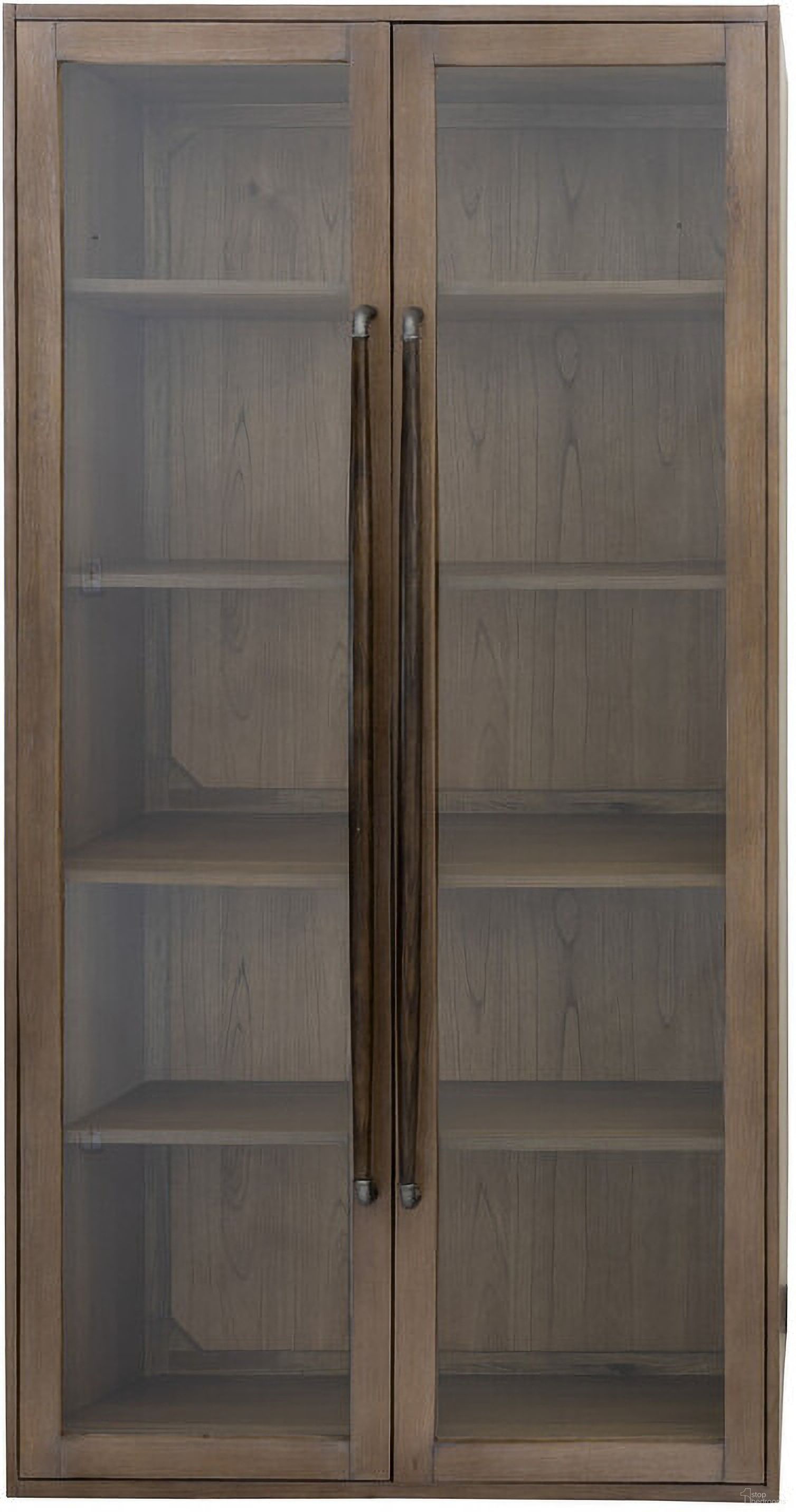 The appearance of Kira Large Exposure Cabinet In Teak Honey designed by Yosemite Home Decor in the transitional interior design. This teak honey piece of furniture  was selected by 1StopBedrooms from  to add a touch of cosiness and style into your home. Sku: 210127. Material: Wood.