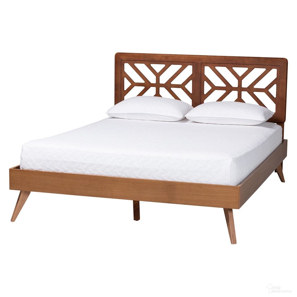Kirabo Queen Platform Bed In Ash Walnut