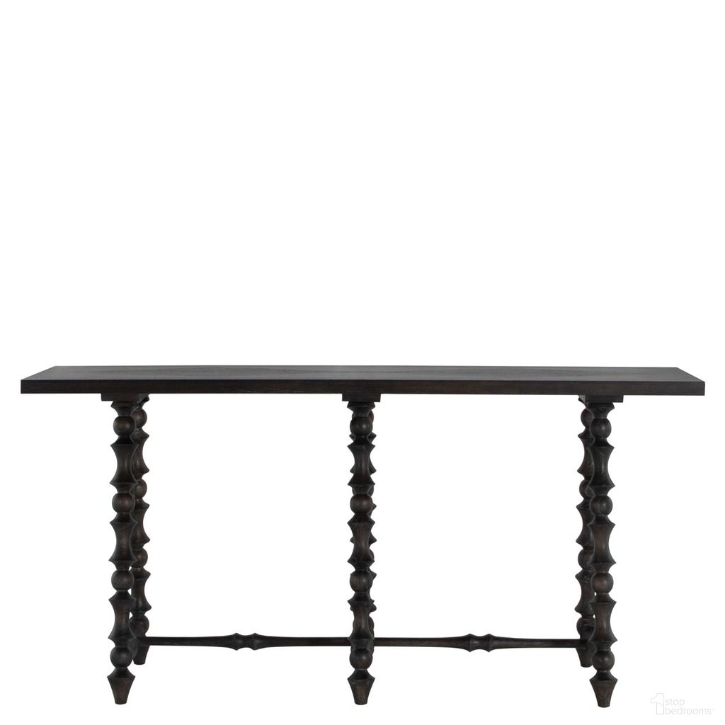 The appearance of Kirkwood Console In Black designed by Gabby in the transitional interior design. This black piece of furniture was selected by 1StopBedrooms from Kirkwood Collection to add a touch of cosiness and style into your home. Sku: SCH-175617. Material: Mindi Veneer.