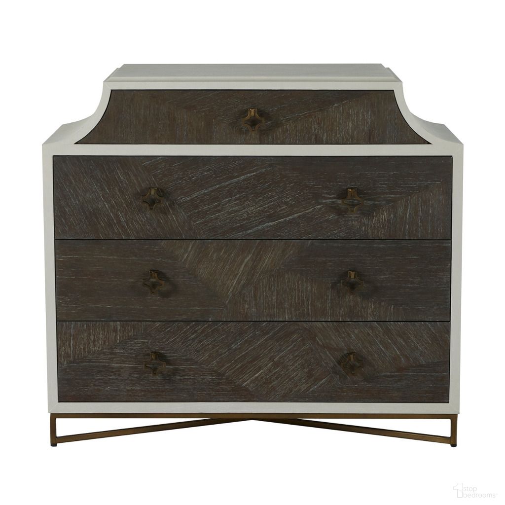 The appearance of Kirsten Chest In Cerused White and Cerused Coal designed by Gabby in the transitional interior design. This cerused white/cerused coal piece of furniture was selected by 1StopBedrooms from Kirsten Collection to add a touch of cosiness and style into your home. Sku: SCH-169310. Material: Mindi Veneer.