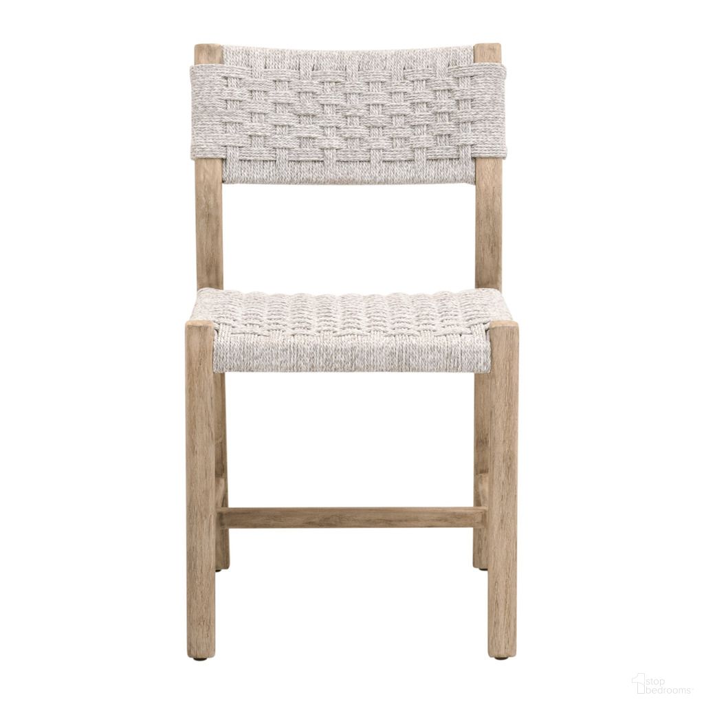The appearance of Kitts Indoor/Outdoor Dining Chair Set of 2 In White and Washed Ever Teak designed by Essentials For Living in the transitional interior design. This white/washed ever teak piece of furniture  was selected by 1StopBedrooms from Woven Collection to add a touch of cosiness and style into your home. Sku: 6835.WHT/W-ET. Material: Teak Wood.