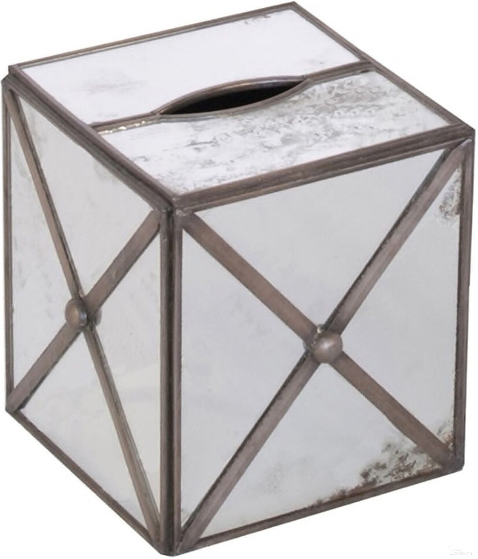 Kleenex Brown Antique Mirror Xhatch Box