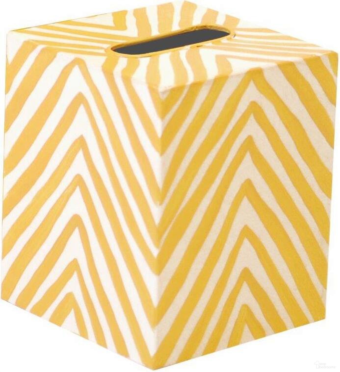 Kleenex Yellow And Cream Zebra Box