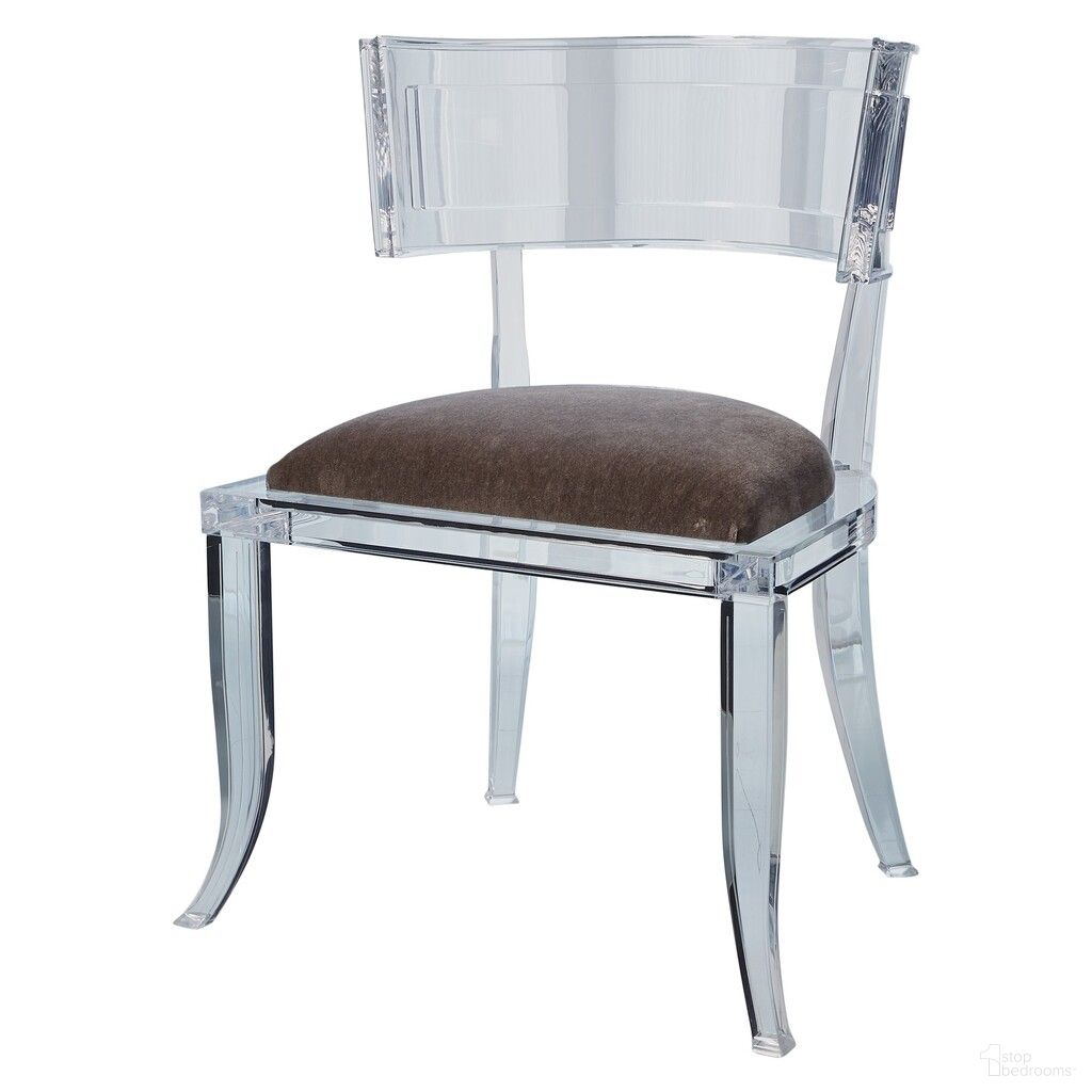 Klismos Acrylic Chair In Pewter