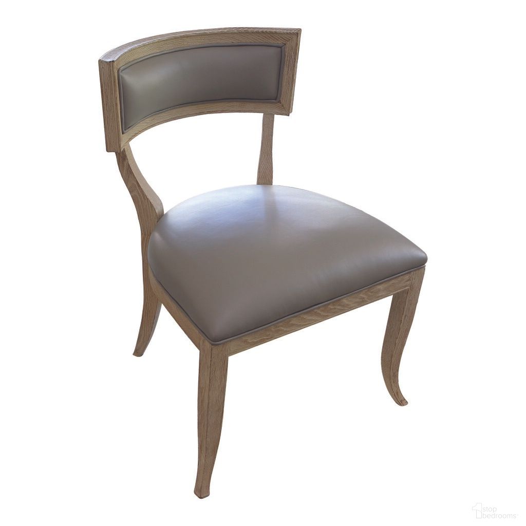 The appearance of Klismos Leather Chair In Grey designed by Global Views in the modern / contemporary interior design. This grey piece of furniture was selected by 1StopBedrooms from Klismos Collection to add a touch of cosiness and style into your home. Sku: 2426. Material: Ceramic. Chair Type: Side Chair.