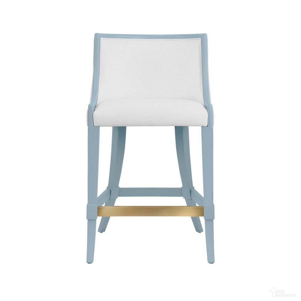 The appearance of Klismos Leg Counter Stool In Blue designed by Worlds Away in the modern / contemporary interior design. This blue piece of furniture was selected by 1StopBedrooms from to add a touch of cosiness and style into your home. Sku: KEATON LB. Material: Solid Wood.