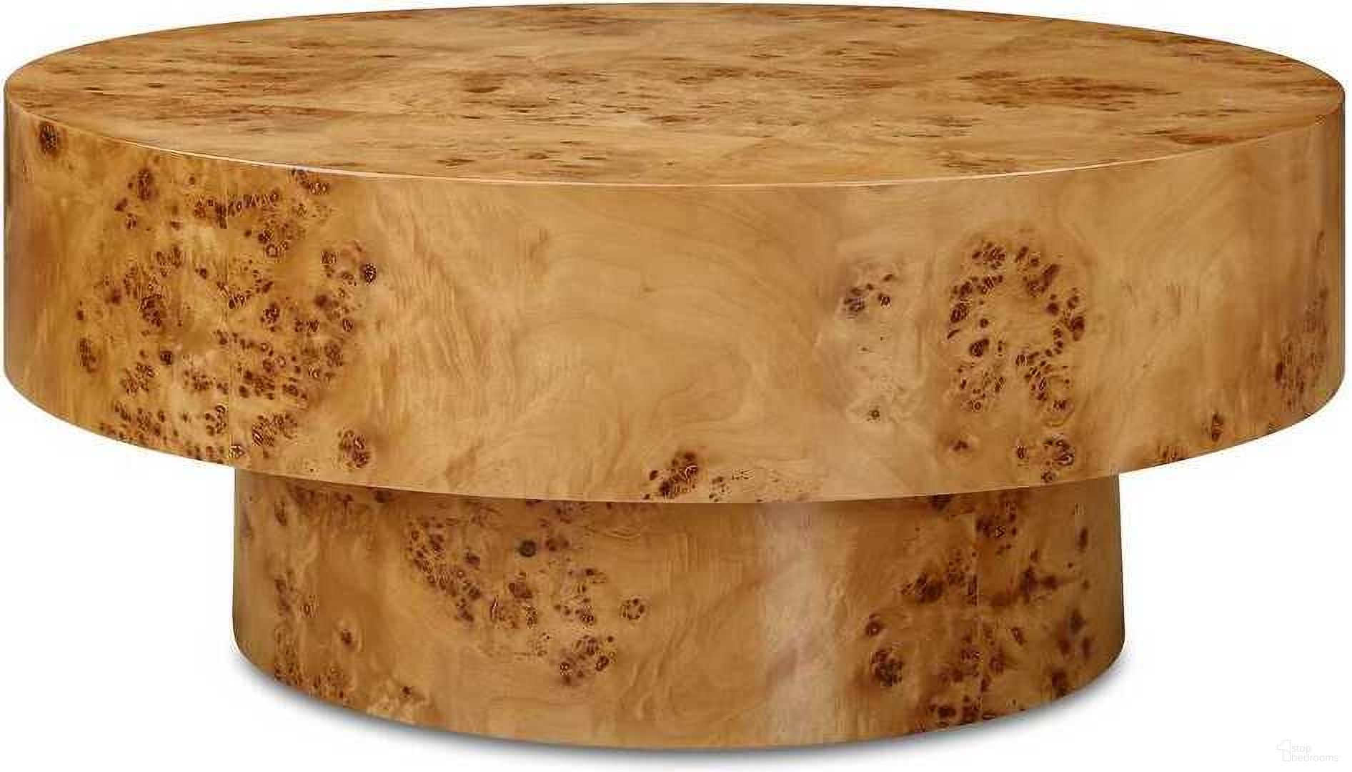The appearance of Knots Poplar Round Coffee Table In Woodtone designed by Uttermost in the transitional interior design. This woodtone piece of furniture was selected by 1StopBedrooms from Knots Collection to add a touch of cosiness and style into your home. Sku: 25335. Material: Plywood.