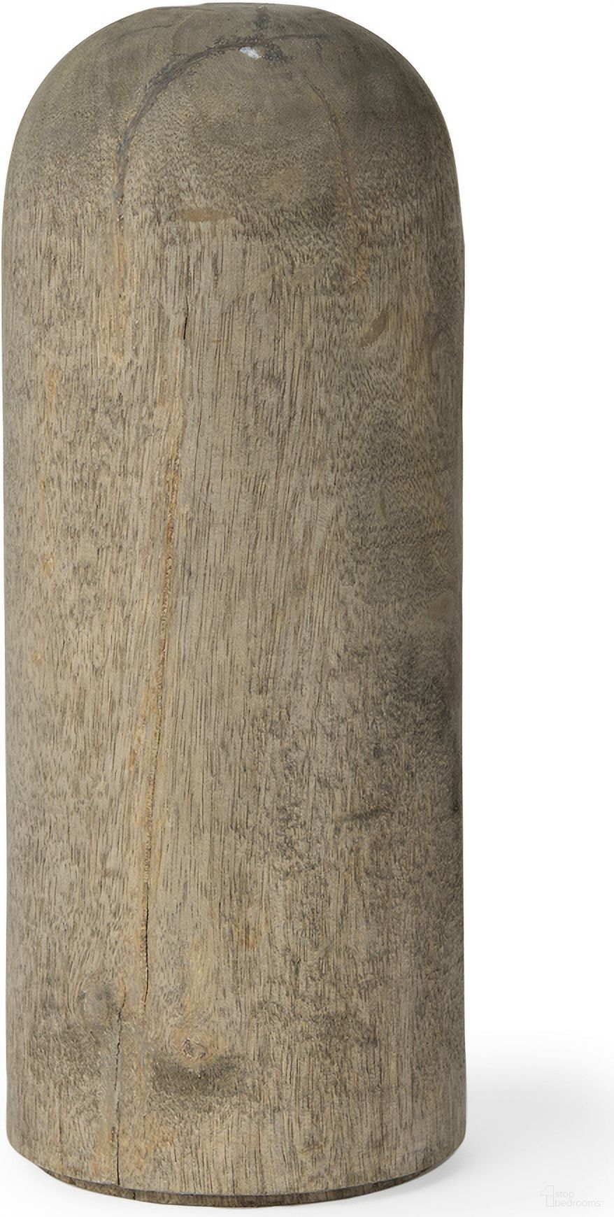Knox Wood Large Decorative Object In Gray Wash