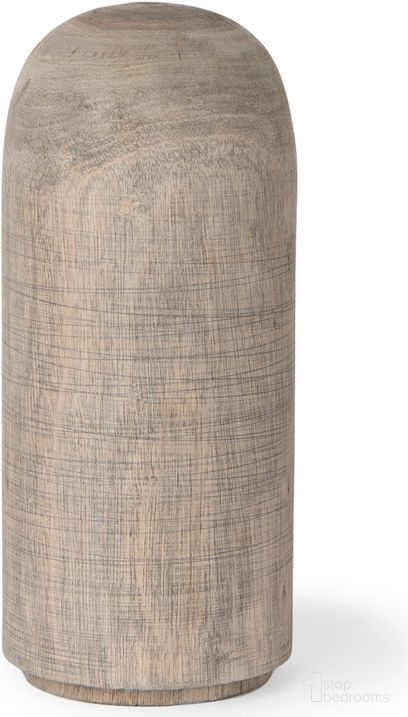 Knox Wood Medium Decorative Object In Gray Wash