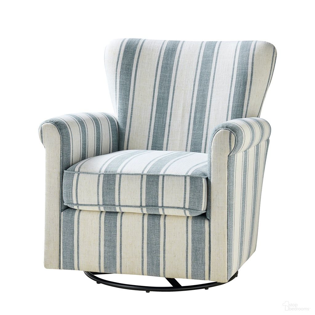 Knud Swivel Chair In Blue
