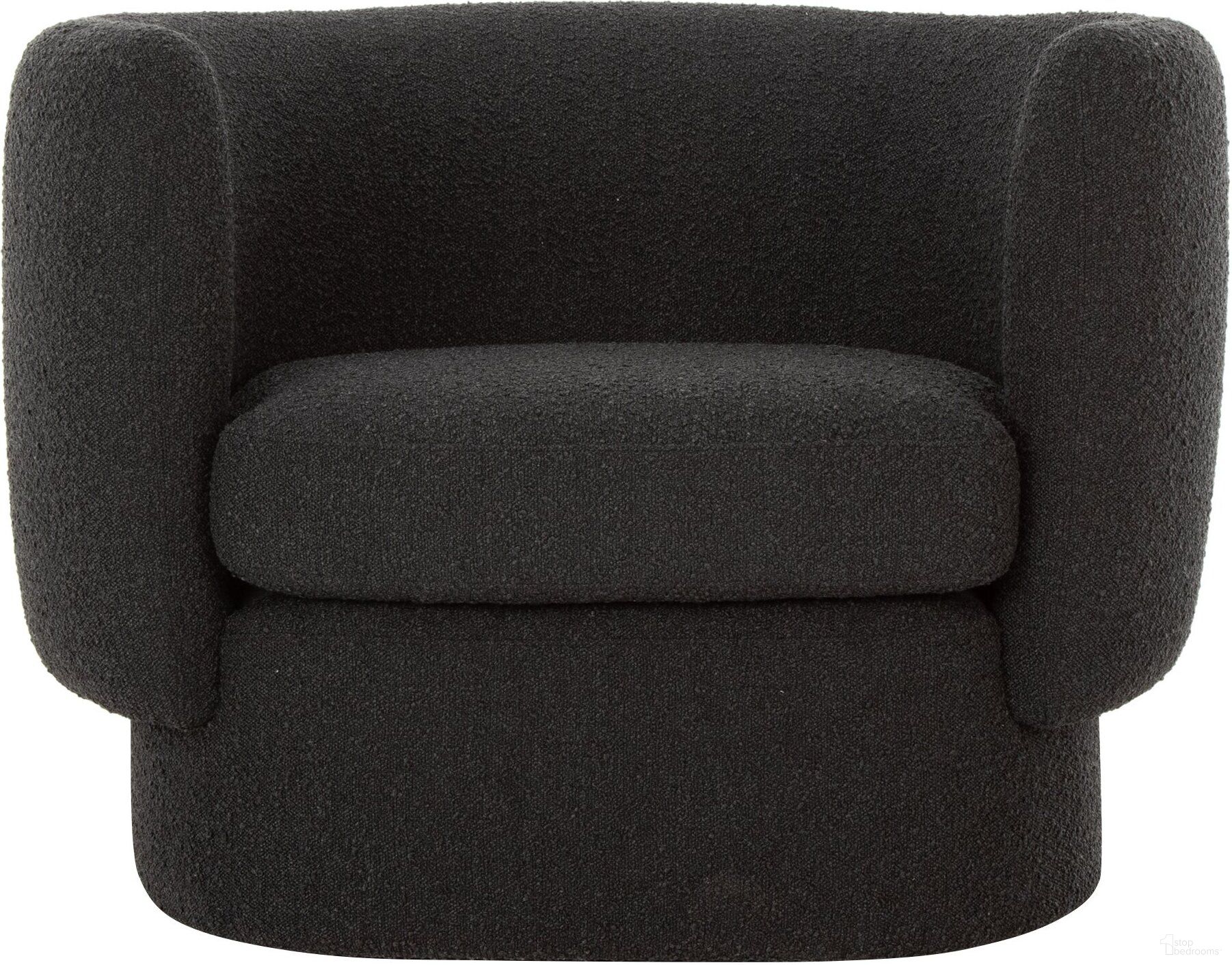 The appearance of Koba Chair In Maya Black designed by Moes Home in the modern / contemporary interior design. This black piece of furniture  was selected by 1StopBedrooms from Koba Collection to add a touch of cosiness and style into your home. Sku: JM-1002-02. Material: Polyester.